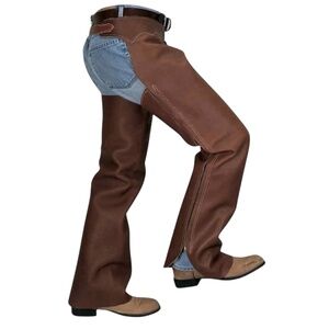 NEW! Weaver Leather Unisex Shotgun Full Grain Work Chaps Size Small 26-32 Waist